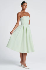 Edith Midi Dress - Mint