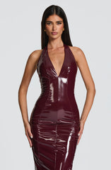 Violette Midi Dress - Cherry Lacquer