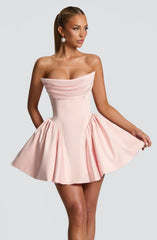 Trinity Mini Dress - Blush