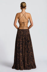 Indianna Maxi Dress - Leopard Print