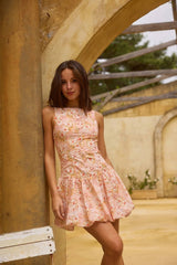 Heavenly Drift Pink Floral Dress: A refreshing, sweet, and vibrant style