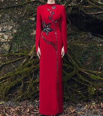 Luxury Black Satin A-Line Evening Gown with Beaded Sweetheart Neckline