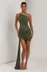 Shazia Mini Dress - Khaki