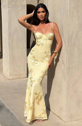 Nefertiti Maxi Dress - Lemon