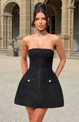 Lottie Mini Dress - Black