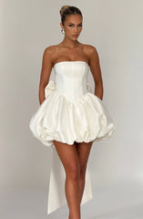 Lotus Mini Dress - Ivory