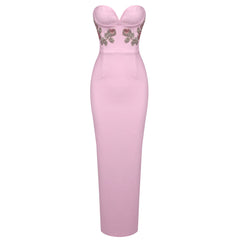 Blush Strapless Sweetheart Gown