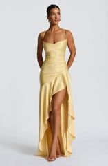 Samira Maxi Dress - Lemon
