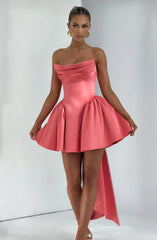 Trinity Mini Dress - Coral Pink