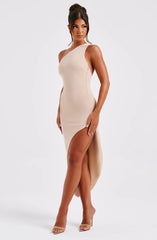 Saffira Midi Dress - Nude