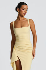 Katana Maxi Dress - Lemon