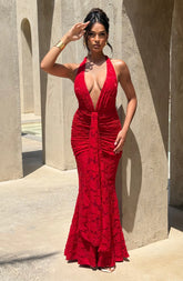 Guinevere Maxi Dress - Red