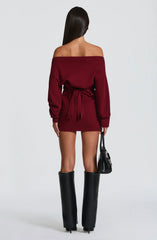 Sawyer Mini Dress - Burgundy