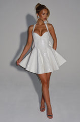 Georgette Mini Dress - Ivory