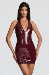 Brooke Mini Dress - Cherry Lacquer