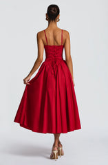 Emerson Midi Dress - Red