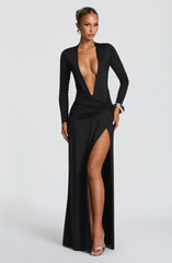 Ysabella Maxi Dress - Black