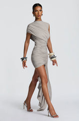 Marnie Mini Dress - Light Grey