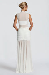 Fae Maxi Skirt - White