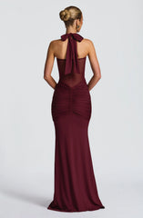 Vixen Maxi Dress - Cherry Lacquer