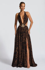 Indianna Maxi Dress - Leopard Print