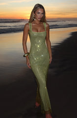 Petra maxi Dress - Olive