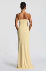 Katana Maxi Dress - Lemon