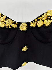 Black Mermaid Satin Evening Gown with Sequin Embellishments