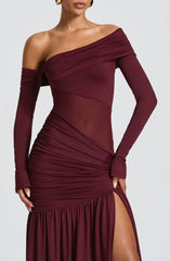 Ettalie Maxi Dress - Cherry Lacquer