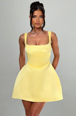 Sofie Mini Dress - Lemon