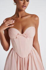 Prim Midi Dress - Soft Peach