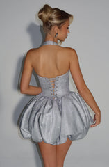 Araminta Mini Dress - Silver