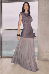 Demelza Maxi Dress - Charcoal