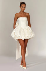 Lotus Mini Dress - Ivory