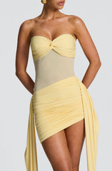 Fiorella Mini Dress - Lemon