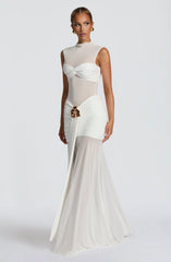 Fae Maxi Skirt - White