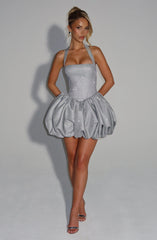 Araminta Mini Dress - Silver