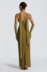 Lindsey Maxi Dress - Deep Olive
