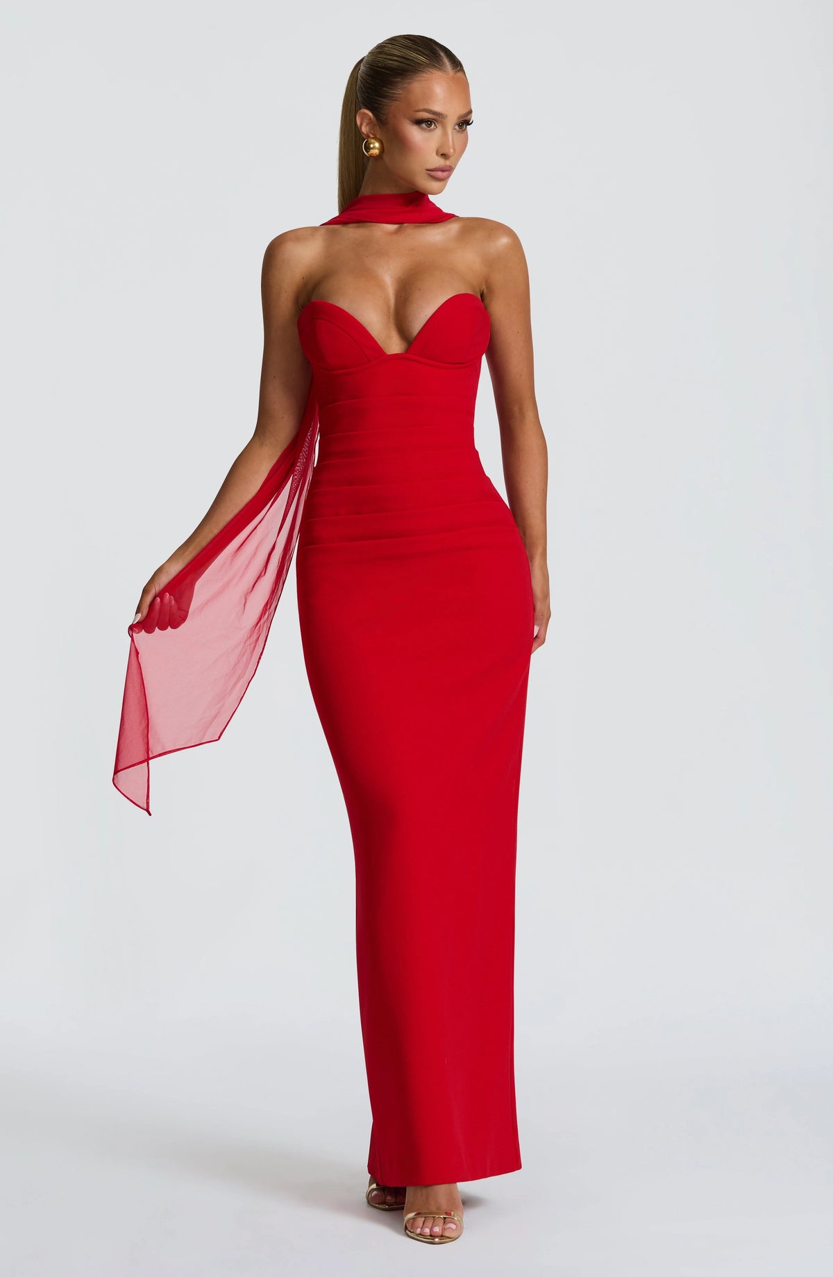 Lindsey Maxi Dress - Red