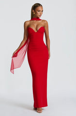Lindsey Maxi Dress - Red