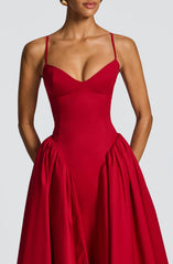Emerson Midi Dress - Red