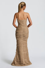 Lysandra Maxi Dress - Beige