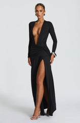 Ysabella Maxi Dress - Black