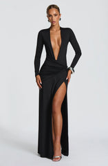 Ysabella Maxi Dress - Black
