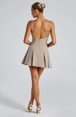 Rory Mini Dress - Taupe