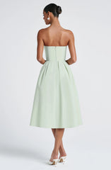 Edith Midi Dress - Mint