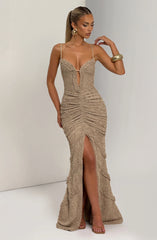 Lysandra Maxi Dress - Beige