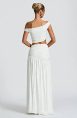 Saira Maxi Skirt - White