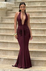 Rosetta Maxi Dress - Cherry Lacquer